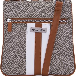 Nautica Lakeside Signature Jaquard North South Crossbody Bag-0