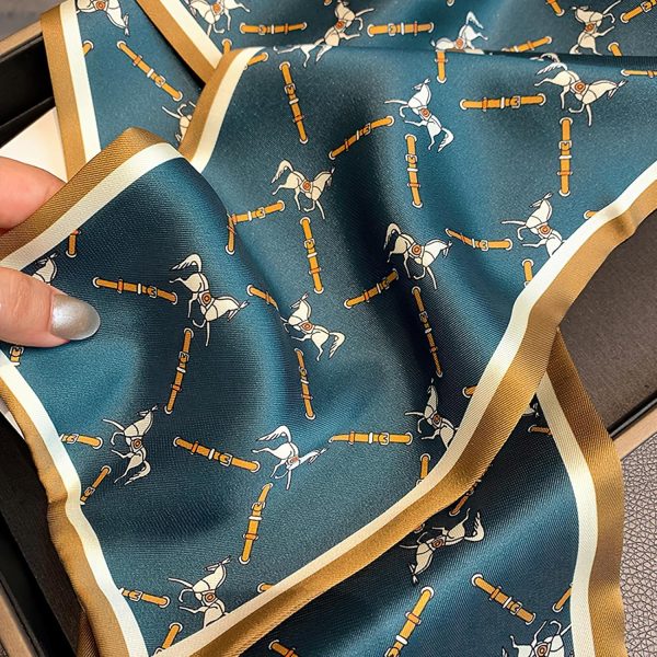 vimate Hair Scarf for Women Fashion Satin Silky Feeling Neck Scarf Bag Purse Scarf for Handbag Handle Etc hair salon near me