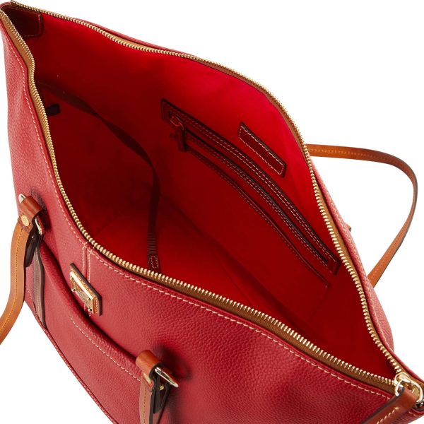 Dooney & Bourke Handbags for Women, Pebble Grain Leather Tote Bag with Zipper Compartments handbags factory