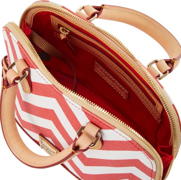 Dooney & Bourke Satchel Bags for Women, Chevron Bitsy Bag Satchel Handbag with Crossbody Strap amplifier