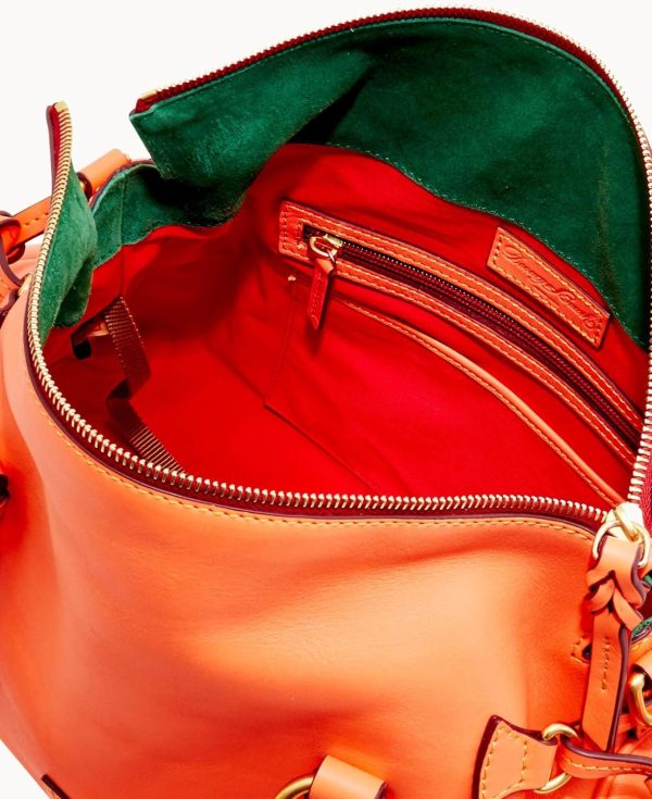 Dooney & Bourke Satchel Bags for Women, Large Florentine Satchel Handbag with Optional Crossbody Bag Strap ample