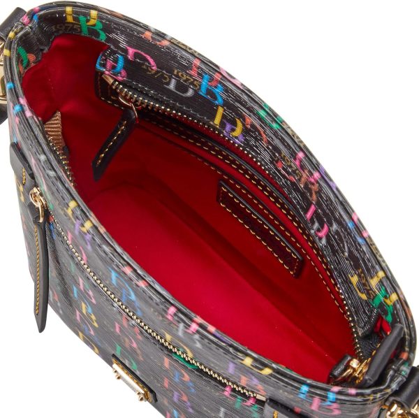 Dooney & Bourke Handbag, Db75 Multi Small Zip Crossbody - Black bourke street