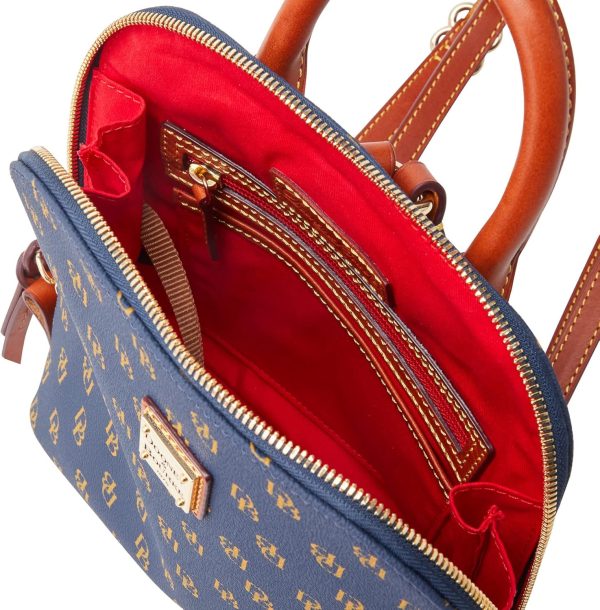 Dooney & Bourke Handbag, Gretta Small Zip Pod Backpack - Navy bourke street bakery surry hills