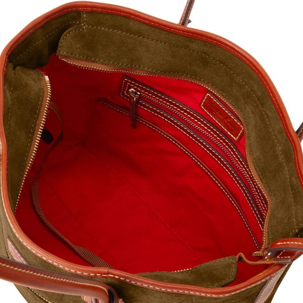 Dooney & Bourke Handbag, Suede Tote - Olive dooney &amp bourke handbag suede tote - olive green