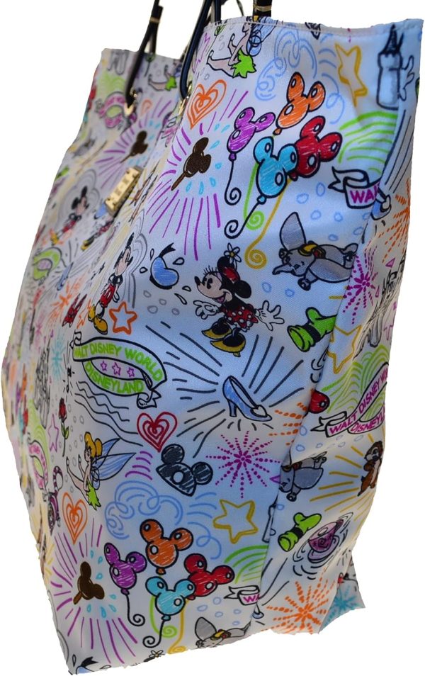 Dooney & Bourke Disney Sketch Nylon Large Reversible Tote White sketchup free