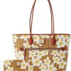 Dooney & Bourke Shoulder Tote and Large Zip Around Wristlet Bundle Set bourke street