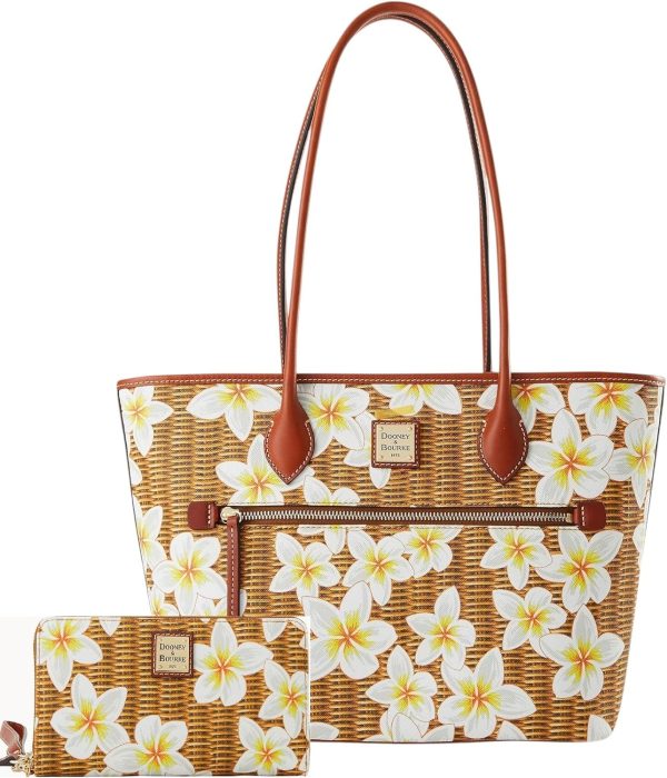 Dooney & Bourke Shoulder Tote and Large Zip Around Wristlet Bundle Set bourke street