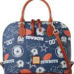 Dooney & Bourke Handbag, NFL Cowboys Zip Zip Satchel | Navy dooney & bourke lucca pebble leather large barlow tote