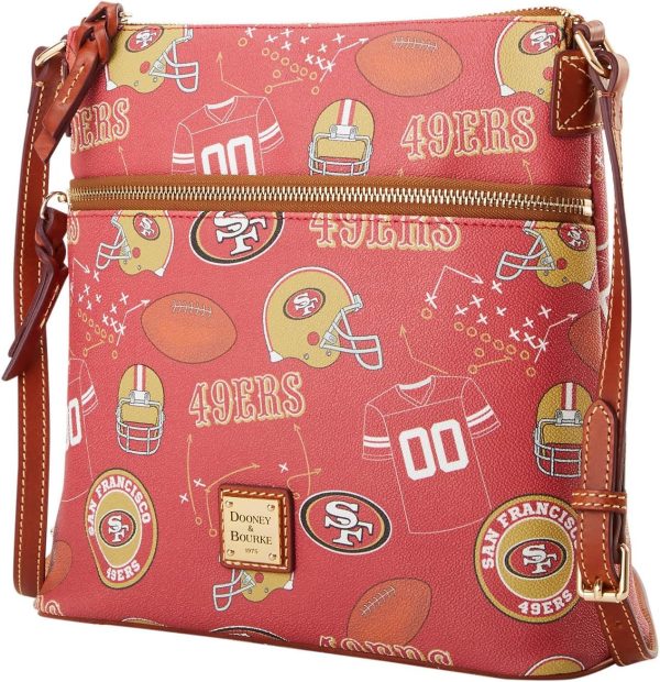 Dooney & Bourke Handbag, NFL 49ers Crossbody | Red-1