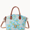 Dooney & Bourke Geena Satchel Shoulder Bag and Large Zip Around Wristlet Bundled Set geena rocero