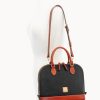 Dooney & Bourke Women's Zip Satchel in Pebble Grain Leather, Large Handbag with Adjustable Detachable Shoulder Strap-3