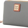 Dooney & Bourke Wallet, Pebble Grain Medium Zip Around Wallet - Grey-1
