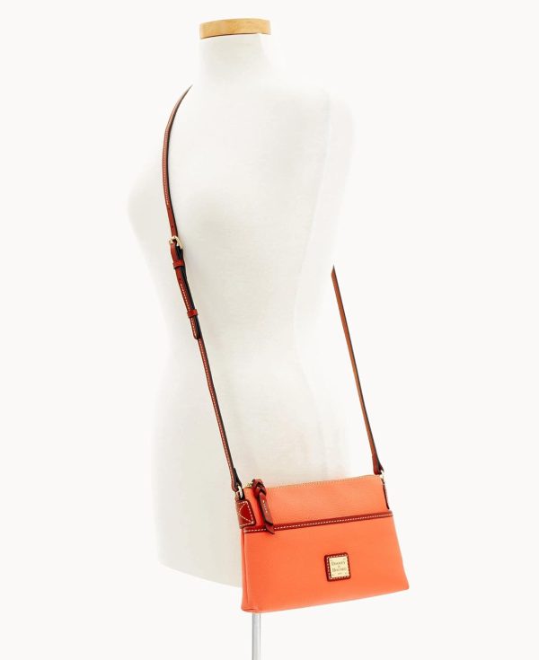 Dooney & Bourke Women's Crossbody Handbags, Pebble Grain Ginger Small Bags for Women-3