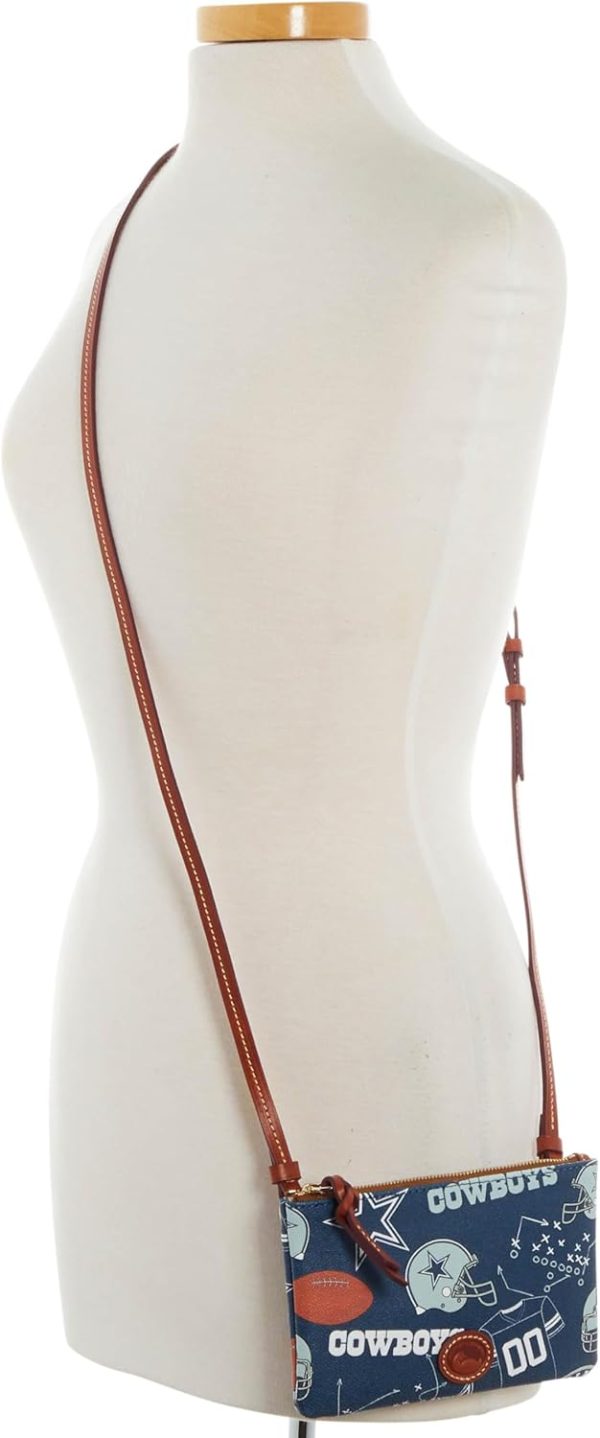 Dooney & Bourke Handbag, NFL Cowboys Top Zip Crossbody | Navy-3