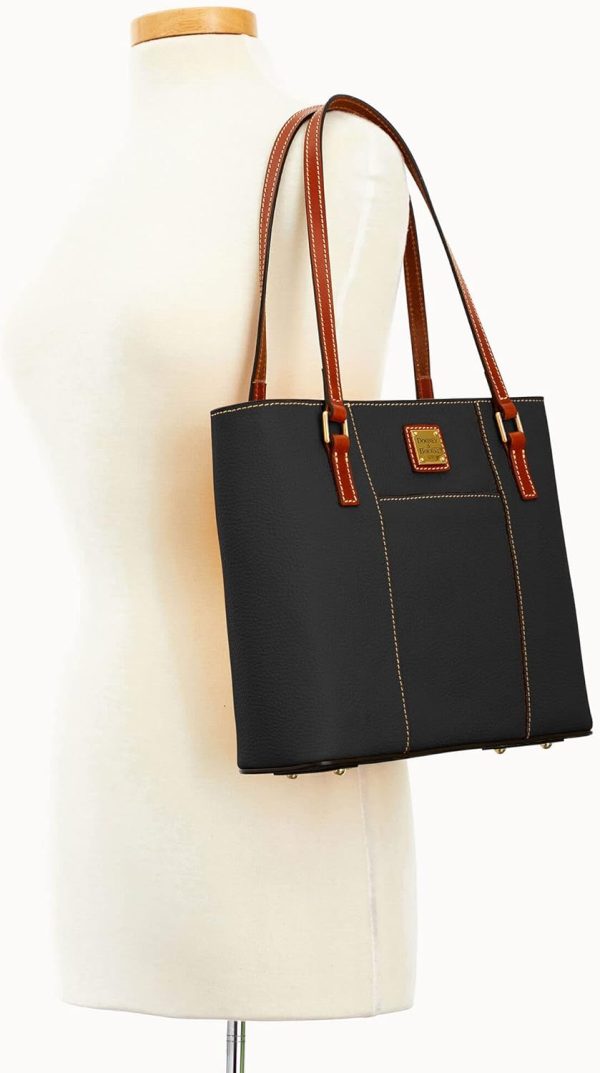 Dooney & Bourke Women's Small Lexington Tote in Pebble Grain Leather, Handbag with Long Leather Shoulder Straps-3