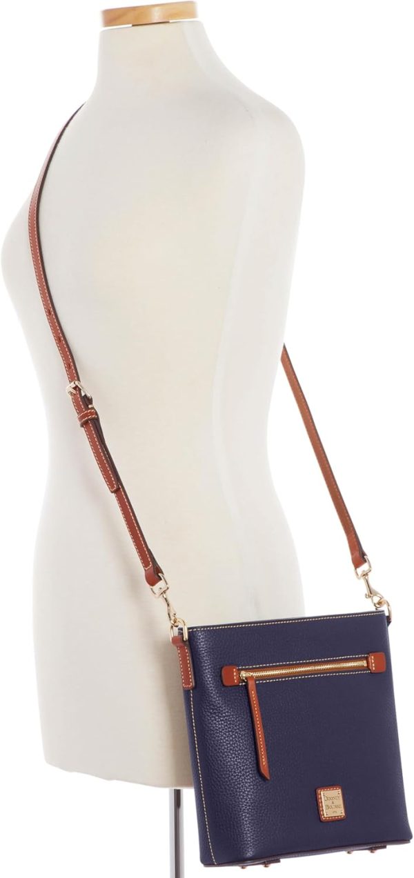 Dooney & Bourke Crossbody Bags for Women, Pebble Grain Leather Messenger Bag with Zipper-3