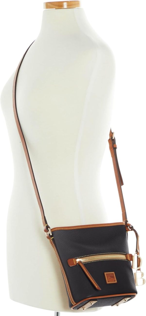 Dooney & Bourke Women's Small Zip Sac Shoulder Bag in Pebble Grain Leather, Handbag with Adjustable Crossbody Strap amplifier