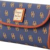Dooney & Bourke Wallets for Women, Large Leather Trifold Gretta Continental Clutch Purse Credit Card Holder-1