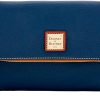 Dooney & Bourke Women's Foldover Zip Crossbody in Pebble Grain Leather, Small Sized Handbag with Adjustable Shoulder Strap bourke