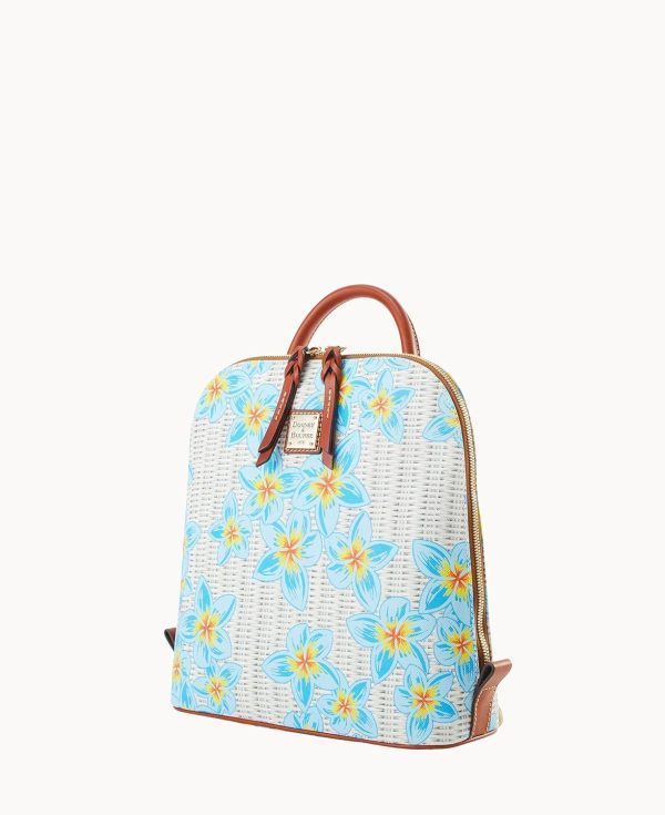 Dooney & Bourke Handbag, Plumeria Zip Pod Backpack - Blue-1
