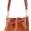 Dooney & Bourke Women's Drawstring in Pebble Grain Leather, Medium Sized Handbag with Closure-1