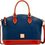 Dooney & Bourke Women's Darcy Satchel in Pebble Grain Leather, Large Handbag with Dual Handles Adjustable Crossbody Strap-0