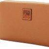 Dooney & Bourke Wallets for Women, Pebble Grain Leather Large Zip Around Wristlet with Removable Strap-1