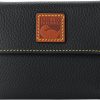 Dooney & Bourke Wallet, Pebble Grain Small Flap Credit Card Wallet - Black-0