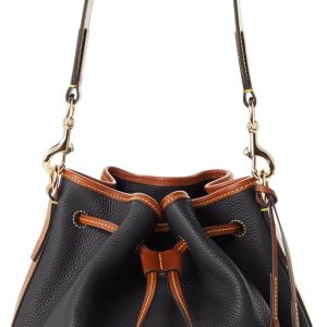 Dooney & Bourke Women's Drawstring in Pebble Grain Leather, Large Sized Handbag with Drawstring Closure sora