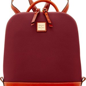 Dooney & Bourke Handbag, Pebble Grain Zip Pod Backpack - Red-0