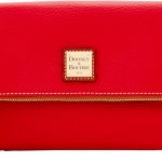 Dooney & Bourke Women's Foldover Zip Crossbody in Pebble Grain Leather, Small Sized Handbag with Adjustable Shoulder Strap-0