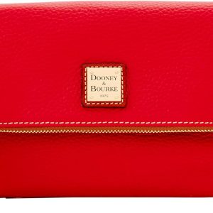 Dooney & Bourke Women's Foldover Zip Crossbody in Pebble Grain Leather, Small Sized Handbag with Adjustable Shoulder Strap-0