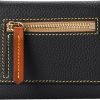 Dooney & Bourke Wallet, Pebble Grain Small Flap Credit Card Wallet - Black-3