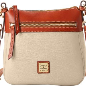 Dooney & Bourke Handbag, Pebble Grain Crossbody 25 - Bone-0