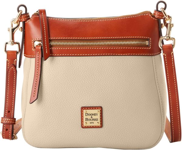 Dooney & Bourke Handbag, Pebble Grain Crossbody 25 - Bone-0