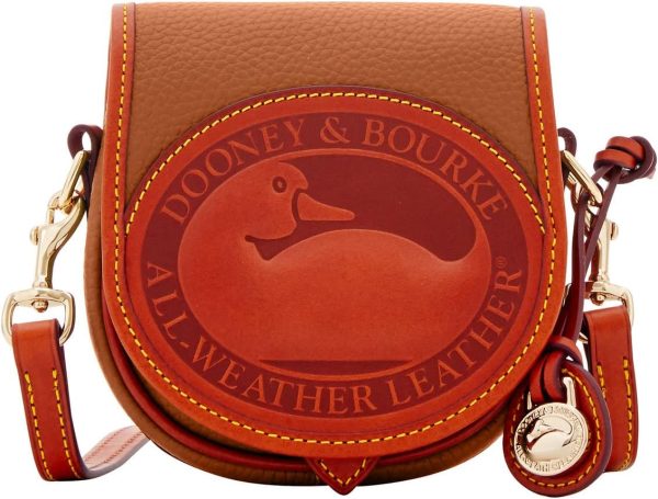 Dooney & Bourke Handbag, All Weather Leather 2 Duck Bag Crossbody - Caramel-0