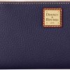 Dooney & Bourke Women's Large Zip Around Wristlet Crossbody in Pebble Grain Leather, with Detachable Shoulder Strap-0