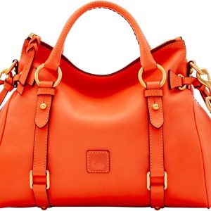Dooney & Bourke Satchel Handbags for Women, Florentine Leather Satchel Bag with Optional Crossbody Strap-0