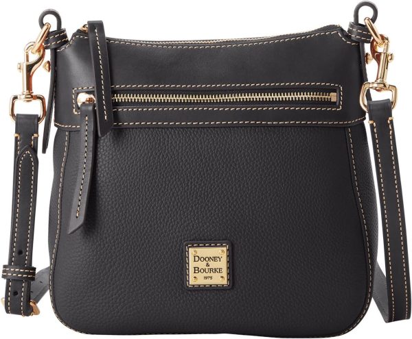 Dooney & Bourke Handbag, Pebble Grain Crossbody 25 - Black-0