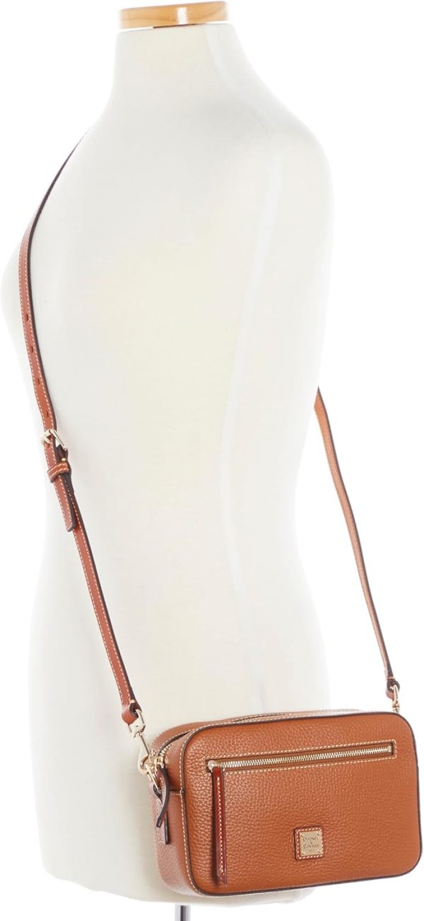 Dooney & Bourke Women's Camera Zip Crossbody in Pebble Grain Leather, Small Handbag with Adjustable Shoulder Strap-3