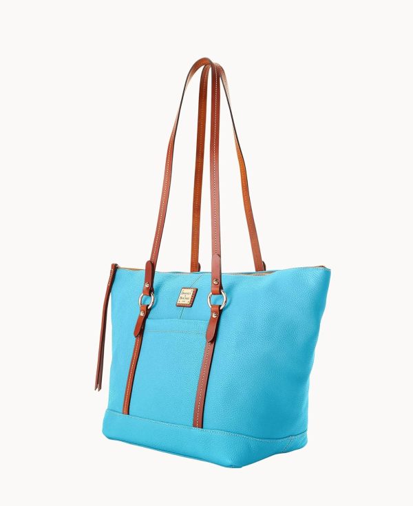 Dooney & Bourke Handbags for Women, Pebble Grain Leather Tote Bag with Zipper Compartments-1