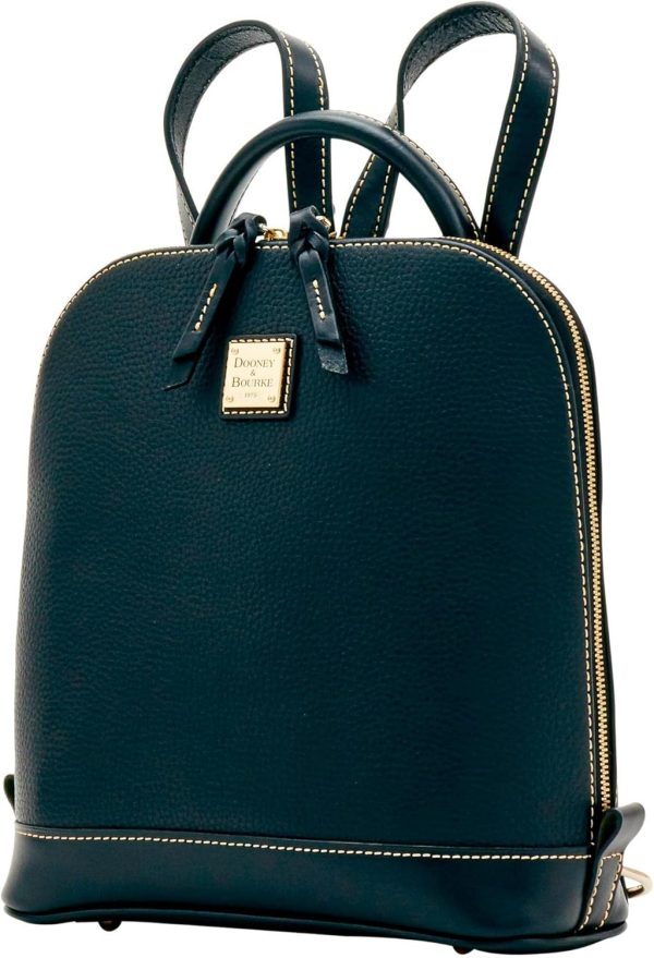 Dooney & Bourke Handbag, Pebble Grain Zip Pod Backpack - Black-1
