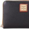 Dooney & Bourke Wallet, Pebble Grain Medium Zip Around Wallet - Black-0