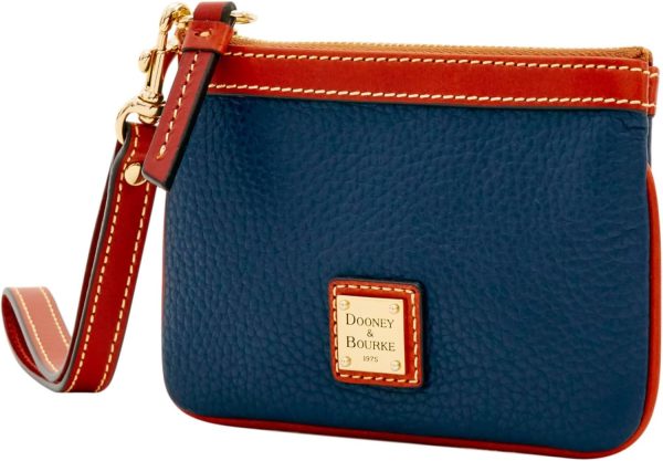 Dooney & Bourke Women's Wallets, Medium Pebble Grain Leather Wristlet Wallet for Women-1