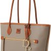 Dooney & Bourke Large Tote Bags for Women, Pebble Grain Leather Bag with Zipper and Long Shoulder Straps bourke square car park