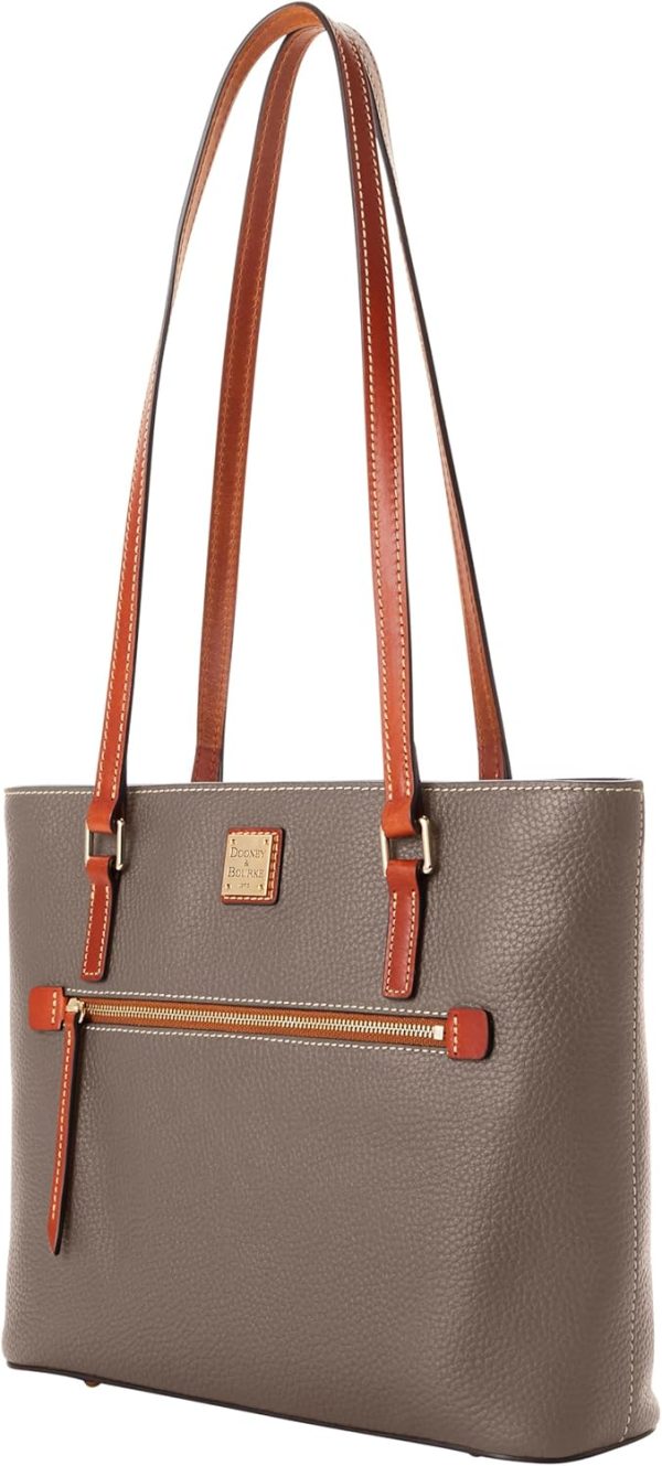 Dooney & Bourke Tote Bags for Women, Large Pebble Grain Leather Shopper Bag with Zipper-1