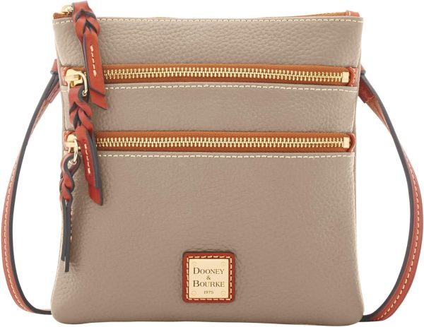 Dooney & Bourke Handbag, Pebble Grain North South Triple Zip-0