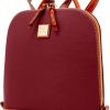 Dooney & Bourke Handbag, Pebble Grain Zip Pod Backpack - Red-1