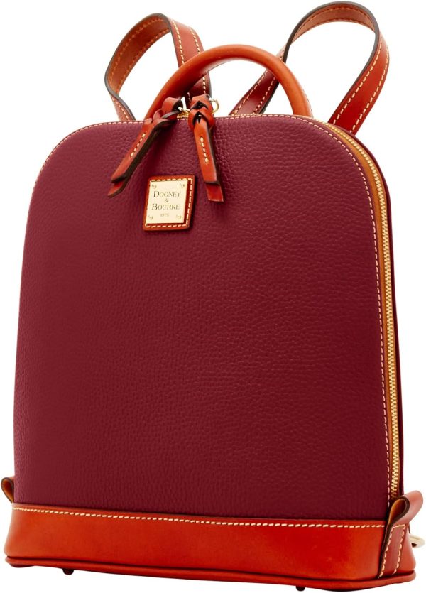 Dooney & Bourke Handbag, Pebble Grain Zip Pod Backpack - Red-1