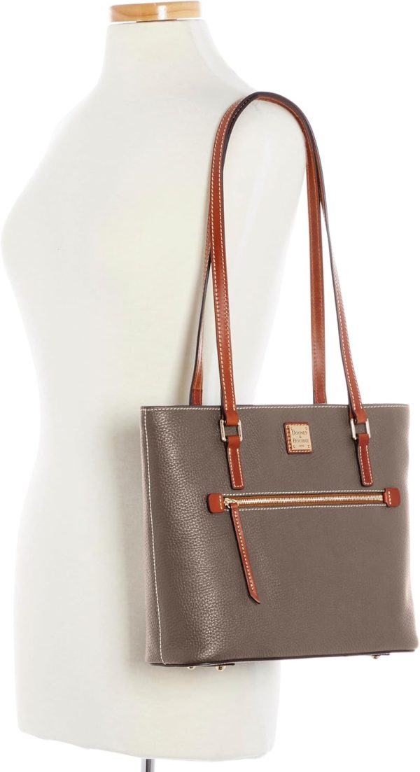 Dooney & Bourke Tote Bags for Women, Large Pebble Grain Leather Shopper Bag with Zipper-3